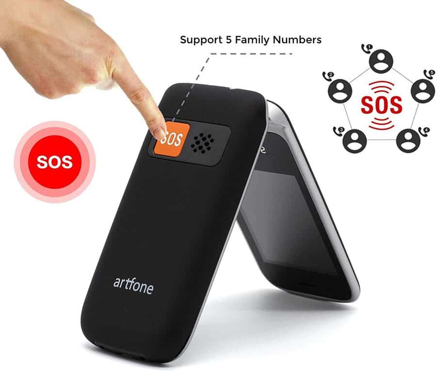botón SOS en los móviles para mayores